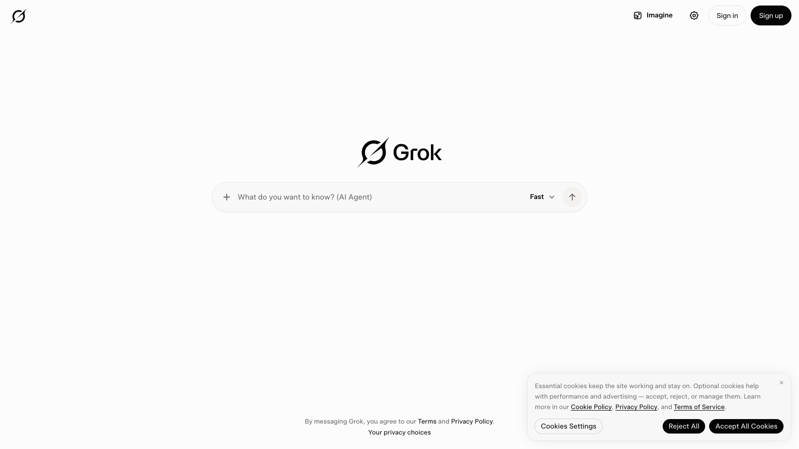 grok.com chat with a current-events question